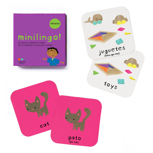 Minilingo Spanish/English Bilingual Flashcards for Kids
