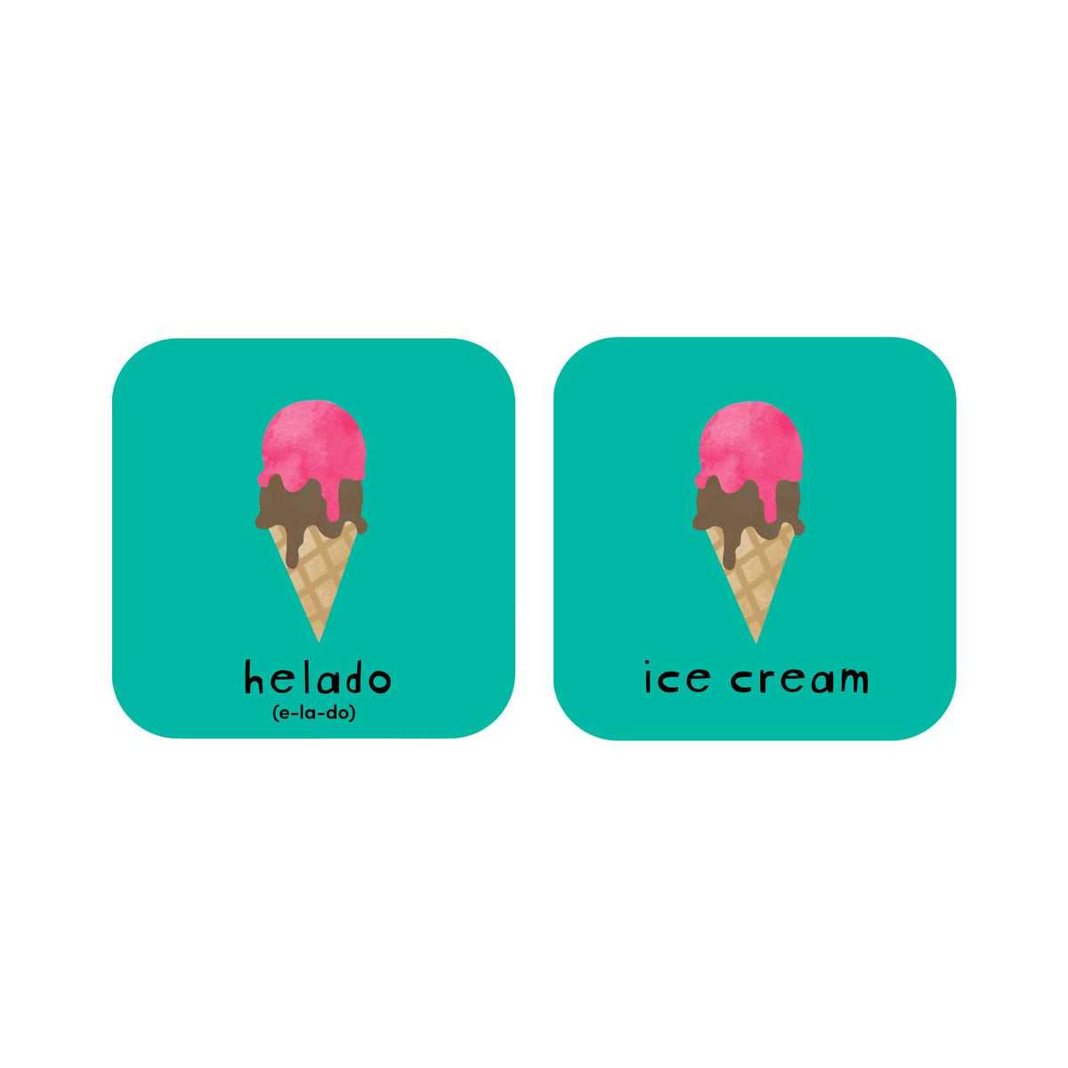 Minilingo Spanish/English Bilingual Flashcards for Kids