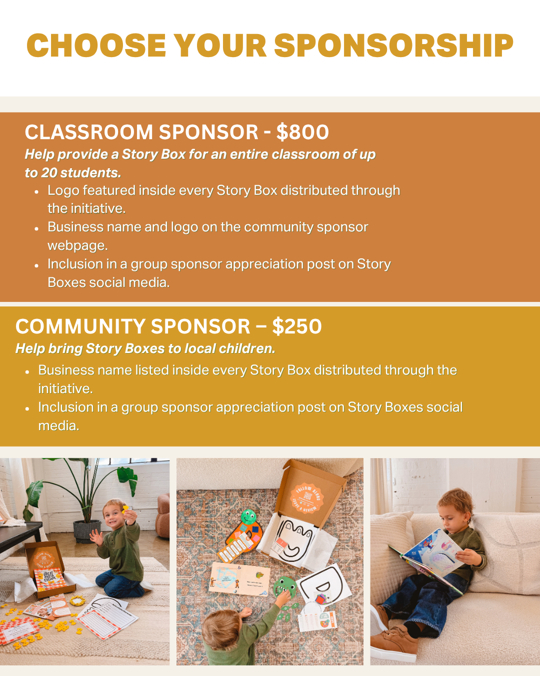 Sponsor a Story Box