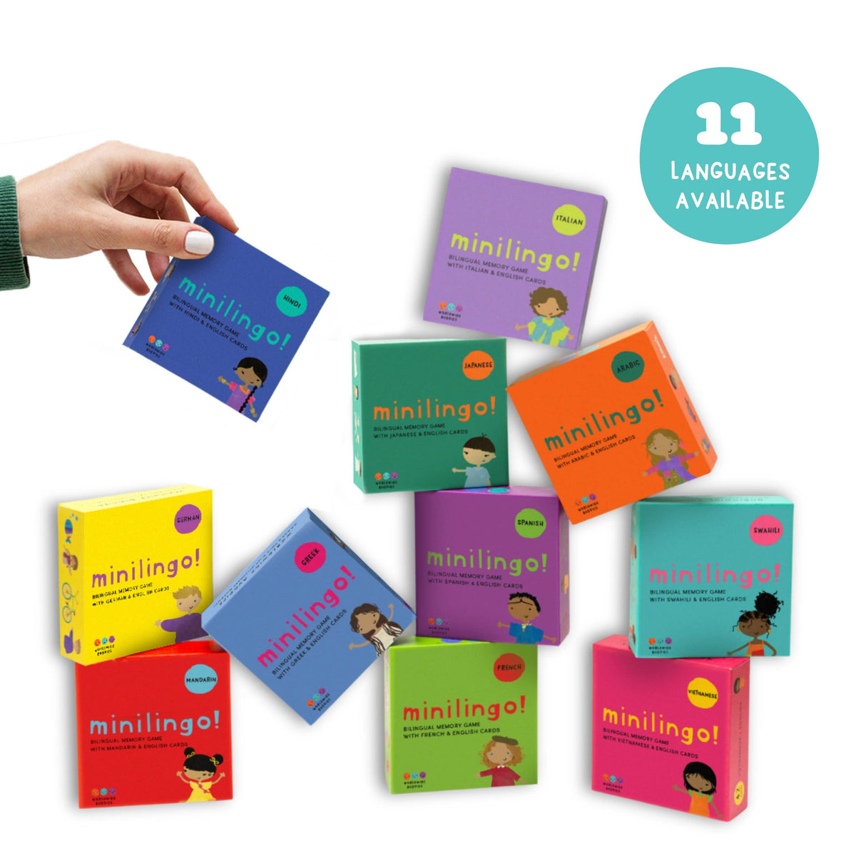 Minilingo Italian/English Bilingual Flashcards for Kids