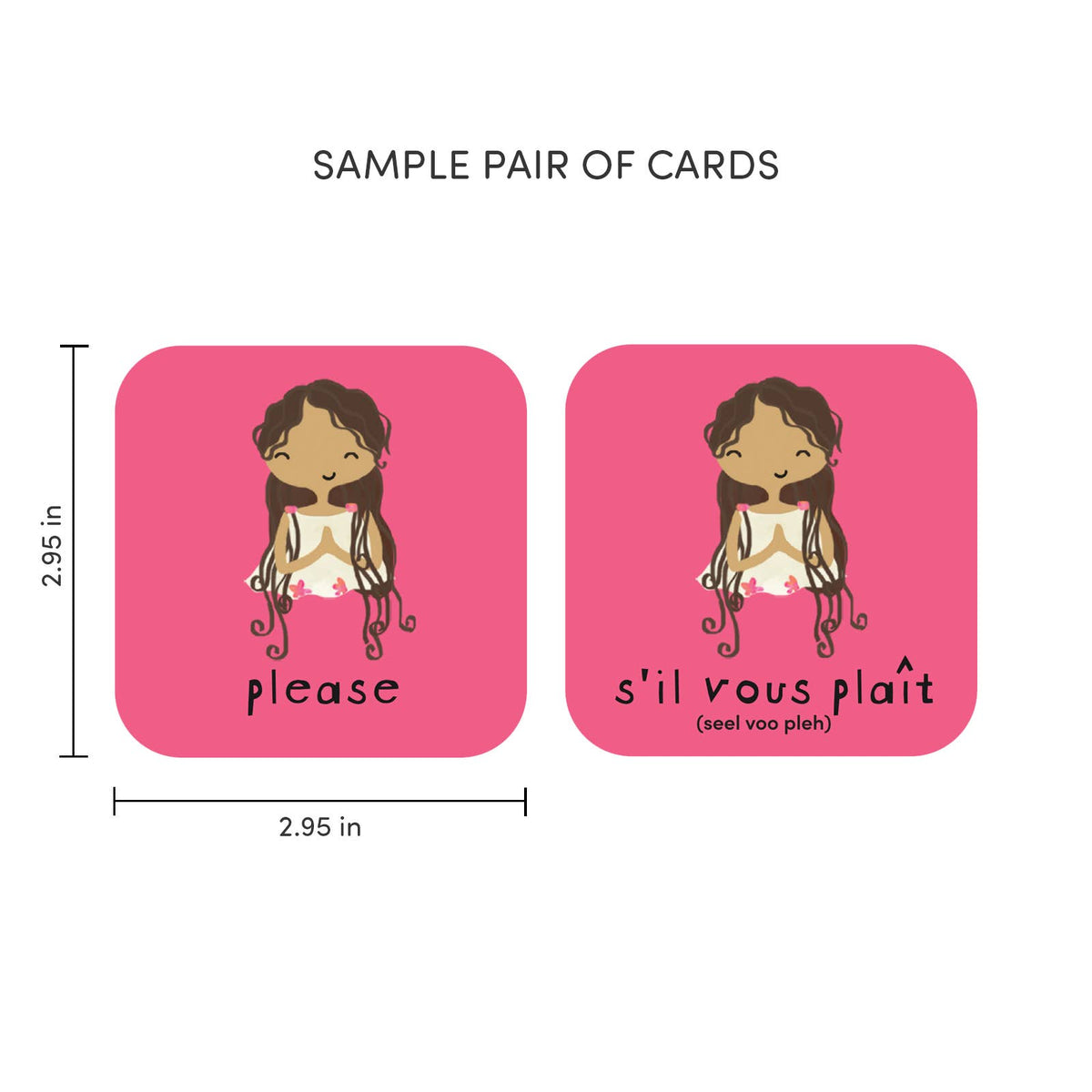 Minilingo French/English Bilingual Flashcards for Kids