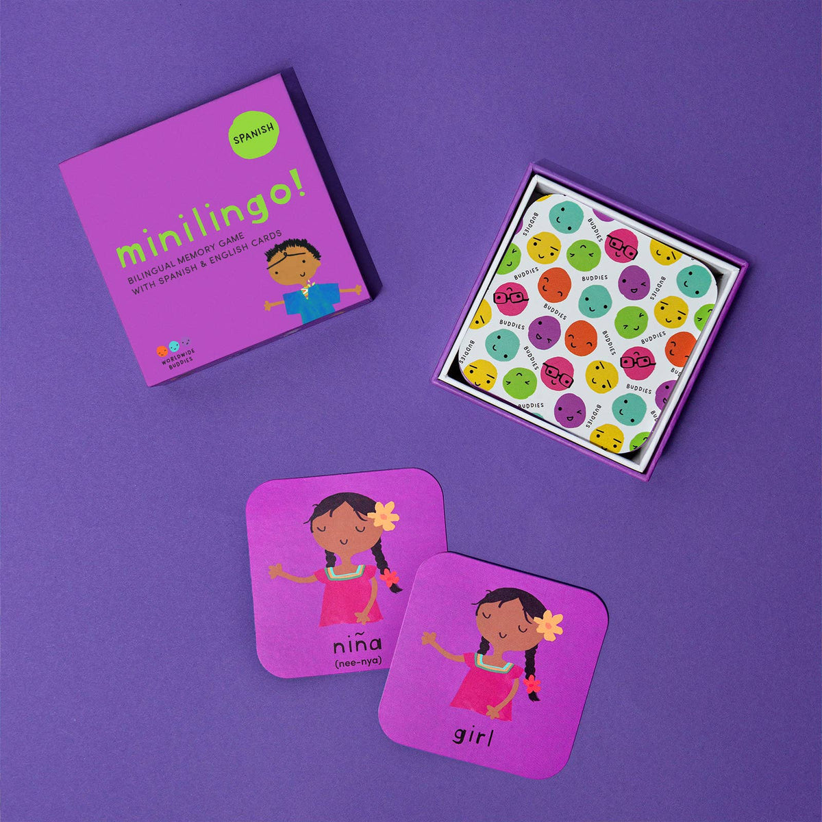 Minilingo Spanish/English Bilingual Flashcards for Kids