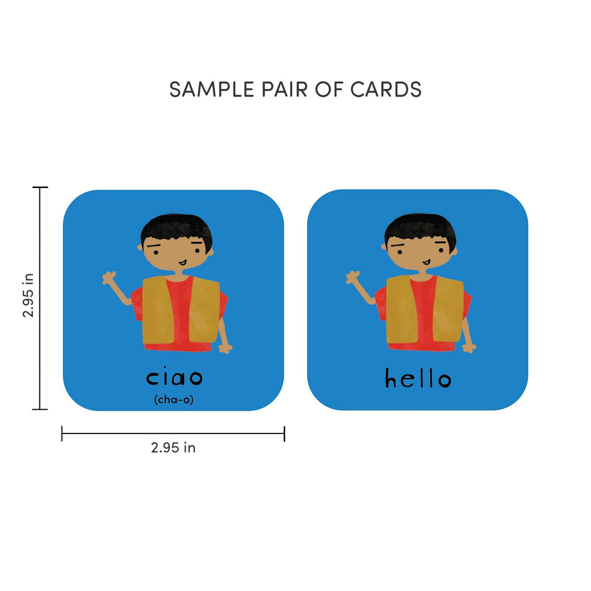 Minilingo Italian/English Bilingual Flashcards for Kids